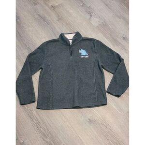 The Disney Store Exclusive Eeyore Women's Gray Fleece 1/4 Zip Pullover Size S